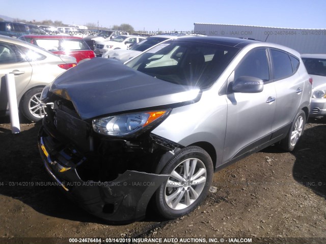 KM8JU3AC0DU553728 - 2013 HYUNDAI TUCSON GLS/LIMITED 银色 照片 2