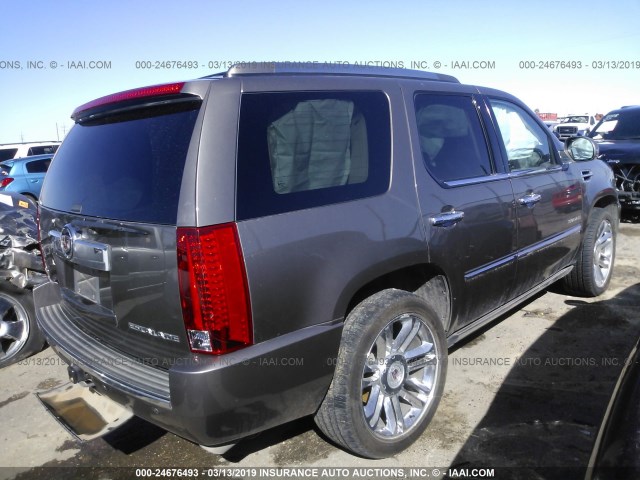 1GYS4DEF5CR149421 - 2012 CADILLAC ESCALADE PLATINUM BROWN photo 4