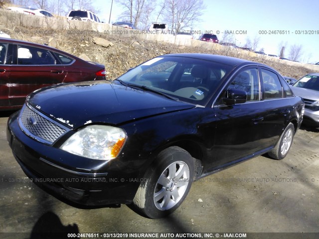 1FAHP24167G132720 - 2007 FORD FIVE HUNDRED SEL BLACK photo 2