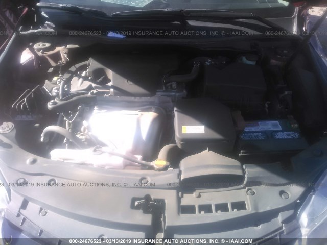 4T1BF1FK1FU978901 - 2015 TOYOTA CAMRY LE/XLE/SE/XSE წითელი ფოტო 10