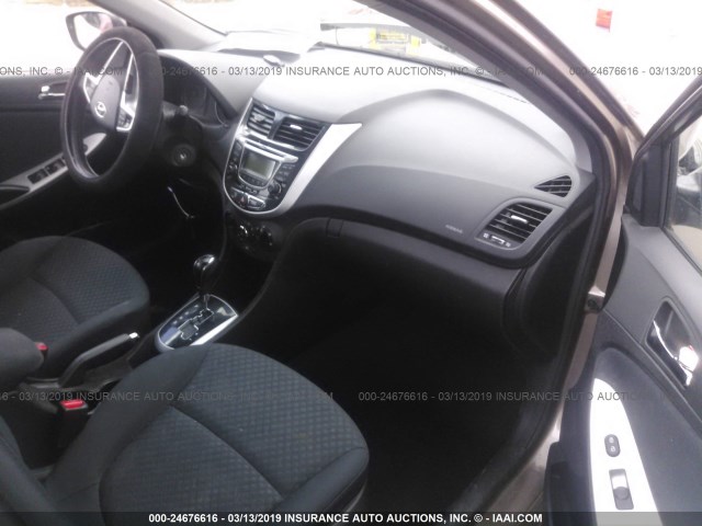 KMHCU5AEXCU012335 - 2012 HYUNDAI ACCENT GLS/GS/SE BROWN photo 5