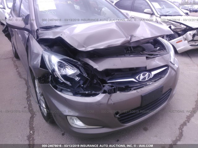 KMHCU5AEXCU012335 - 2012 HYUNDAI ACCENT GLS/GS/SE BROWN photo 6