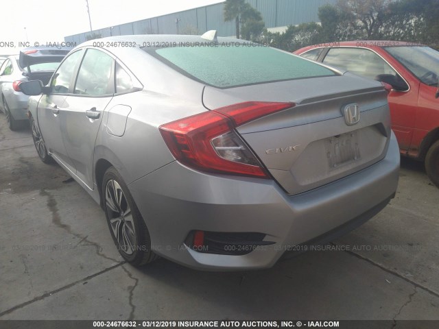 19XFC1F79HE207100 - 2017 HONDA CIVIC EXL GRAY photo 3