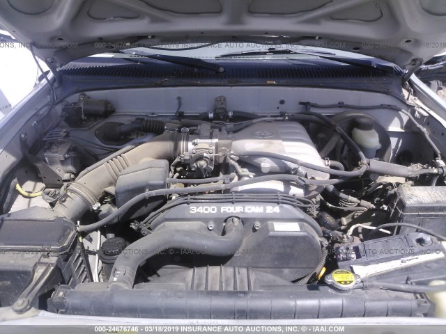 5TEHN72N93Z146200 - 2003 TOYOTA TACOMA DOUBLE CAB 银色 照片 10