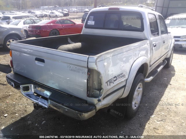 5TEHN72N93Z146200 - 2003 TOYOTA TACOMA DOUBLE CAB 银色 照片 4