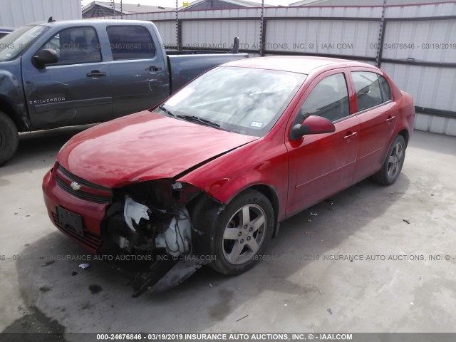 1G1AF5F52A7233835 - 2010 CHEVROLET COBALT 2LT RED photo 2