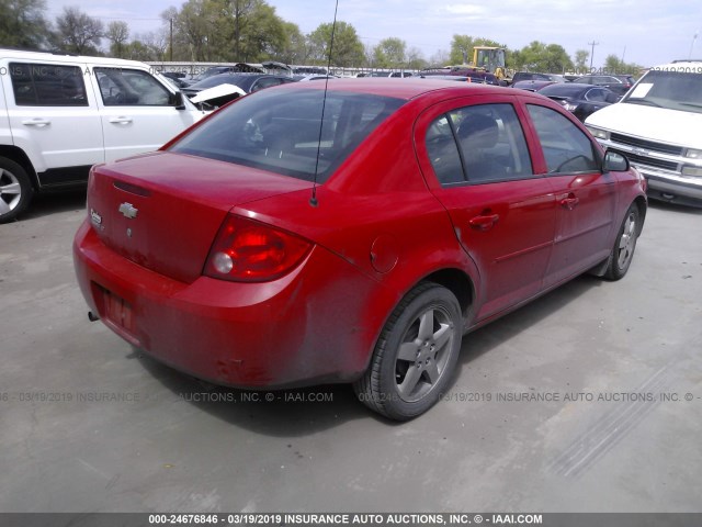 1G1AF5F52A7233835 - 2010 CHEVROLET COBALT 2LT RED photo 4