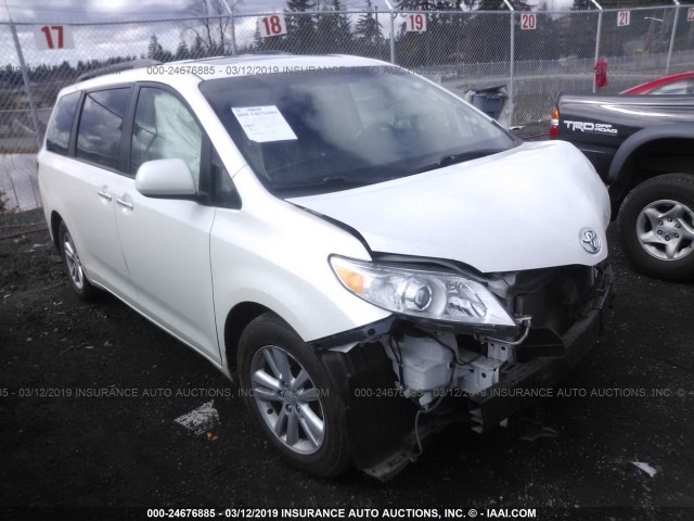 5TDYK3DC2FS555010 - 2015 TOYOTA SIENNA XLE/LIMITED WHITE photo 1