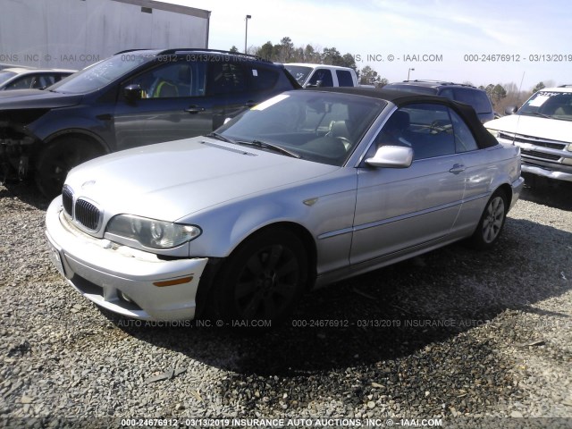 WBABW33475PL38160 - 2005 BMW 325 CI SILVER photo 2