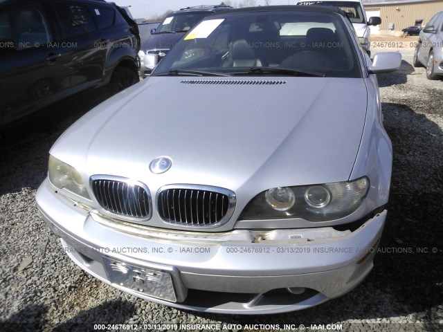 WBABW33475PL38160 - 2005 BMW 325 CI SILVER photo 6