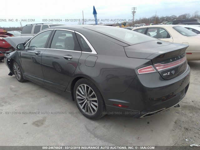 3LN6L5C95HR604157 - 2017 LINCOLN MKZ SELECT GRAY photo 3