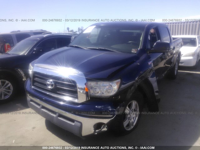 5TFEV54148X068506 - 2008 TOYOTA TUNDRA CREWMAX/CREWMAX SR5 BLUE photo 2