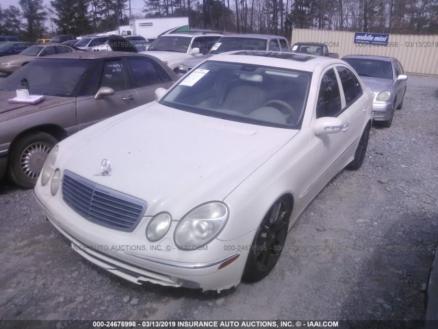 WDBUF70J93A146847 - 2003 MERCEDES-BENZ E 500 WHITE photo 2