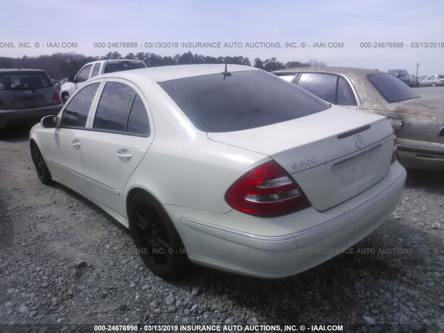 WDBUF70J93A146847 - 2003 MERCEDES-BENZ E 500 WHITE photo 3