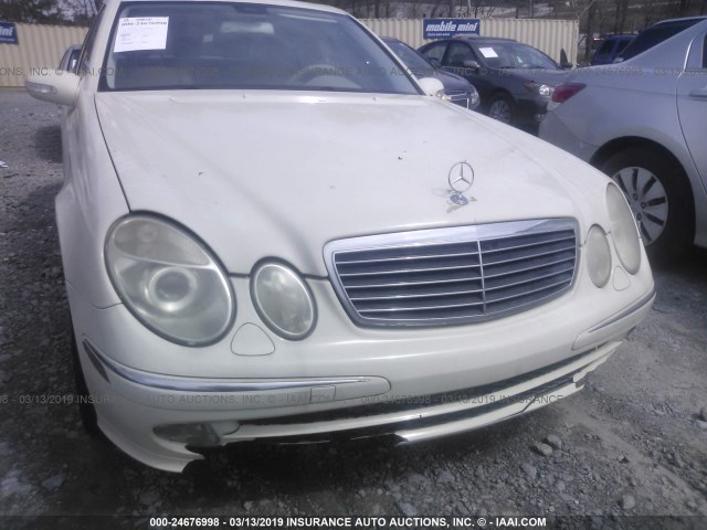 WDBUF70J93A146847 - 2003 MERCEDES-BENZ E 500 WHITE photo 6