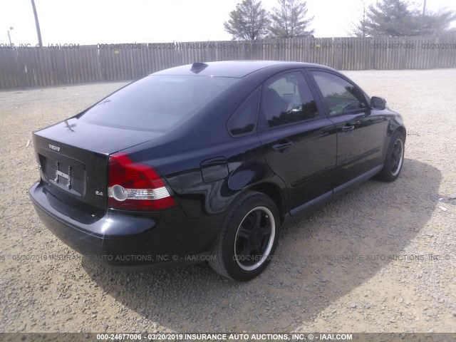 YV1MS382372264129 - 2007 VOLVO S40 2.4I BLACK photo 4