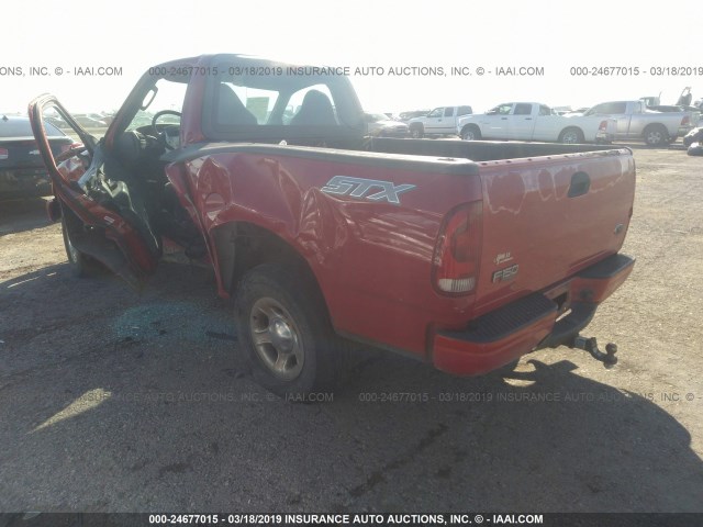 2FTRF17274CA73979 - 2004 FORD F-150 HERITAGE CLASSIC RED photo 3