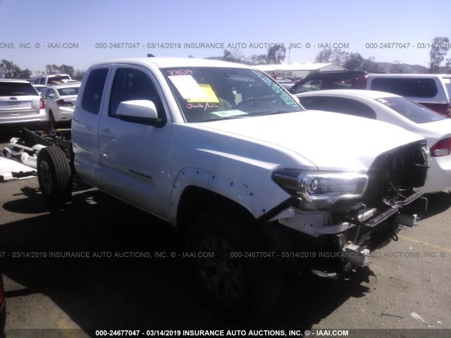 5TFRZ5CNXGX020730 - 2016 TOYOTA TACOMA ACCESS CAB/SR/SR5/TRD SPT WHITE photo 1