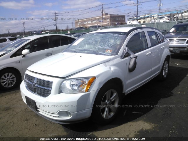 1B3CB3HA2BD143633 - 2011 DODGE CALIBER MAINSTREET WHITE photo 2