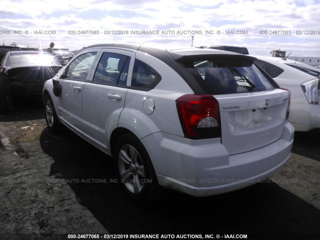 1B3CB3HA2BD143633 - 2011 DODGE CALIBER MAINSTREET WHITE photo 3