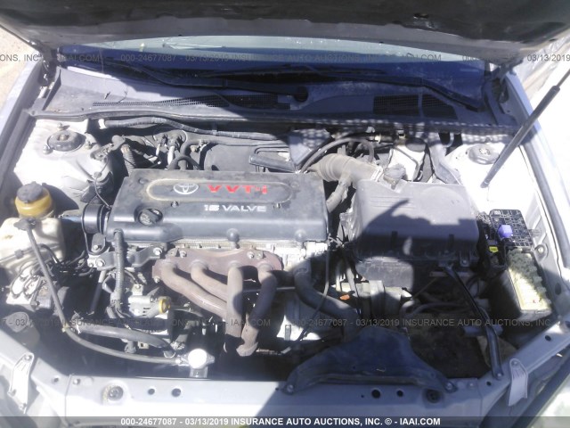 4T1BE32K13U759484 - 2003 TOYOTA CAMRY LE/XLE/SE SILVER photo 10