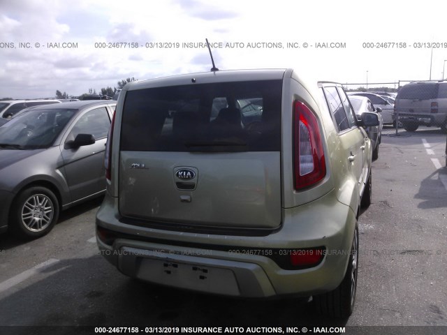 KNDJT2A66D7617457 - 2013 KIA SOUL +/!/SPORT GREEN photo 6