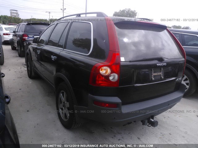 YV1CN59H141056284 - 2004 VOLVO XC90 BLACK photo 3