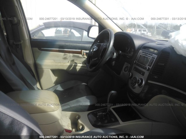 5NMSG13D79H323239 - 2009 HYUNDAI SANTA FE GLS GREEN photo 5