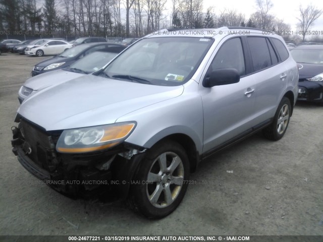 5NMSH73E88H141170 - 2008 HYUNDAI SANTA FE SE/LIMITED SILVER photo 2