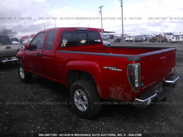 1GTDS196058201849 - 2005 GMC CANYON RED photo 3