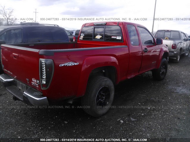 1GTDS196058201849 - 2005 GMC CANYON RED photo 4