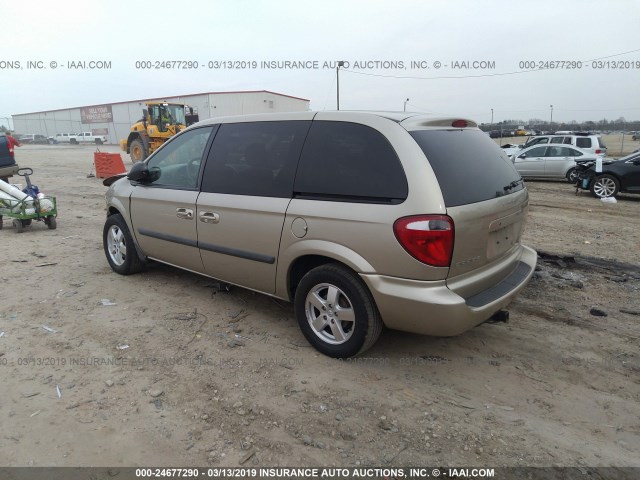 1D4GP45R16B743341 - 2006 DODGE CARAVAN SXT GOLD photo 3