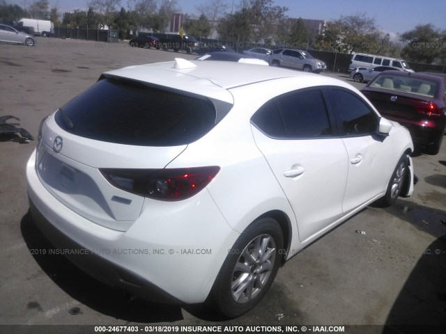 JM1BM1N75G1284206 - 2016 MAZDA 3 GRAND TOURING WHITE photo 4