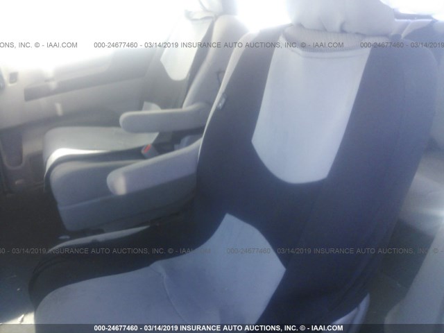 5FNRL5H26FB067147 - 2015 HONDA ODYSSEY LX GRAY photo 8