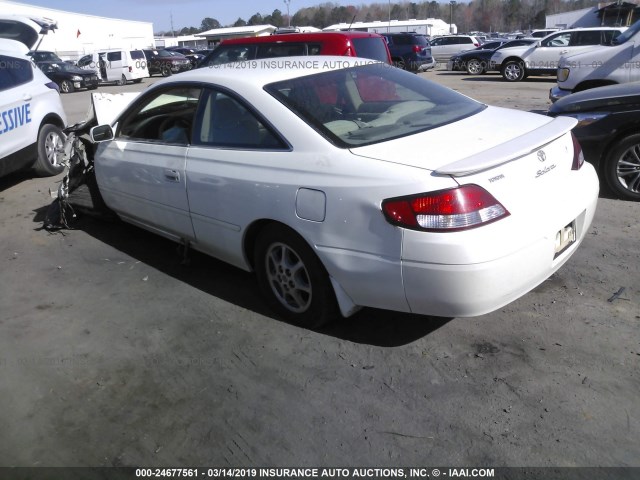 2T1CG22P11C455428 - 2001 TOYOTA CAMRY SOLARA SE WHITE photo 3