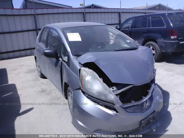 JHMGE882X9S000981 - 2009 HONDA FIT GRAY photo 1