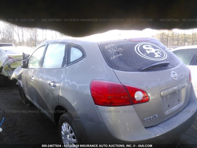 JN8AS5MT8AW021861 - 2010 NISSAN ROGUE S/SL/KROM GRAY photo 3