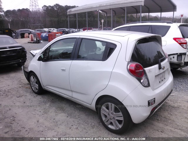 KL8CD6S90EC563631 - 2014 CHEVROLET SPARK 1LT WHITE photo 3