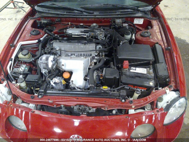 JT5FG02T6W0049446 - 1998 TOYOTA CELICA GT RED photo 10