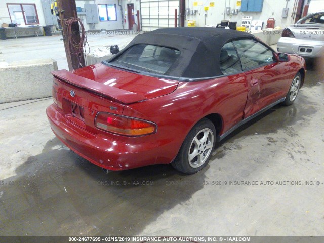 JT5FG02T6W0049446 - 1998 TOYOTA CELICA GT RED photo 4