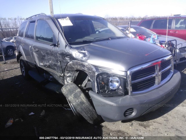 1D4HB38N96F106969 - 2006 DODGE DURANGO SXT GRAY photo 1