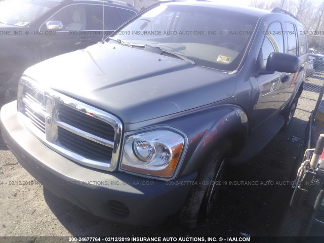 1D4HB38N96F106969 - 2006 DODGE DURANGO SXT GRAY photo 2