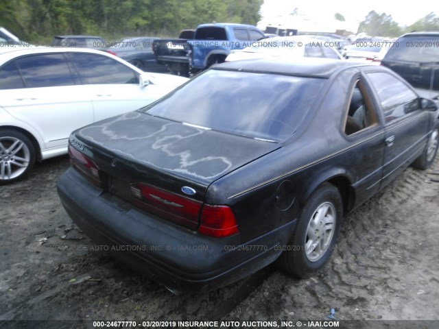 1FALP62W2TH172636 - 1996 FORD THUNDERBIRD LX BLACK photo 4