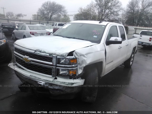 1GCRCPEH8FZ323531 - 2015 CHEVROLET SILVERADO C1500 WHITE photo 2