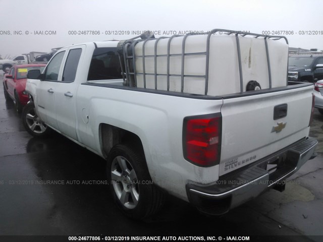 1GCRCPEH8FZ323531 - 2015 CHEVROLET SILVERADO C1500 WHITE photo 3