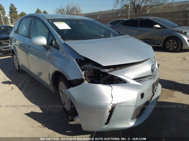 JTDZN3EU6E3319429 - 2014 TOYOTA PRIUS V Light Blue photo 1