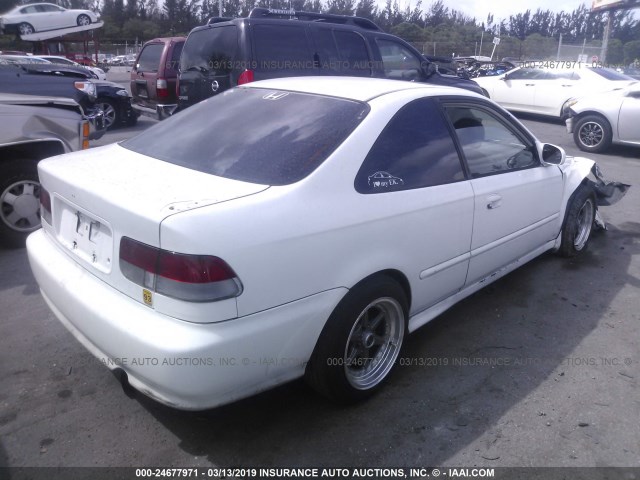 1HGEJ6127TL024208 - 1996 HONDA CIVIC DX WHITE photo 4