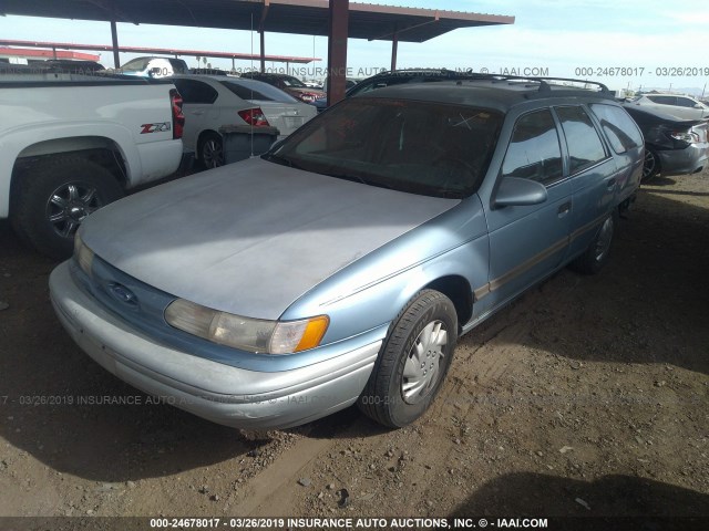 1FACP57U5NG121139 - 1992 FORD TAURUS GL Light Blue photo 2