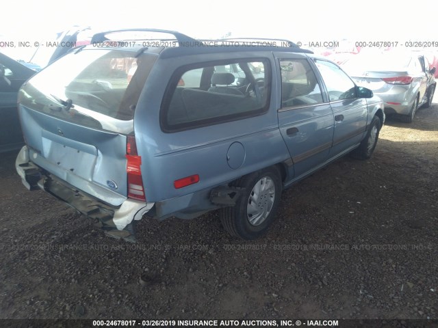 1FACP57U5NG121139 - 1992 FORD TAURUS GL Light Blue photo 4