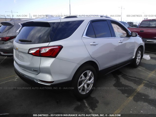 2GNAXMEV1J6100488 - 2018 CHEVROLET EQUINOX PREMIER SILVER photo 4